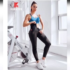 KUMAYES Sauna Leggings Sz S Black